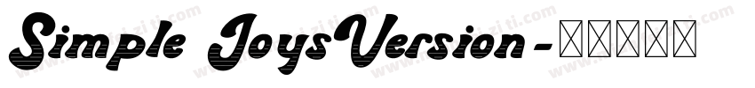 Simple JoysVersion字体转换